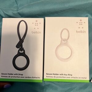 Air tag keychain covers. New and in box. Never been opened.